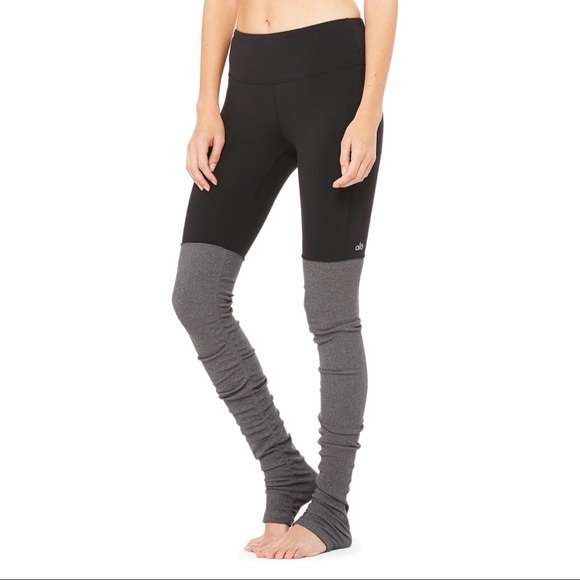 ALO Yoga Pants - Alo Yoga Goddess Legging Black Grey